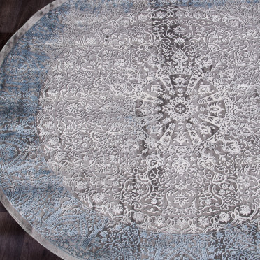 Ковер 03878A - BLUE / BLUE - Круг - коллекция ARMINA