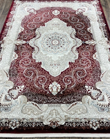 Турецкий ковер Atlantik Hali Deco 29004A (Полиэстер, красный)