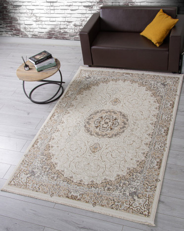 Ковер M107A - CREAM / CREAM - Прямоугольник - коллекция ZARINA