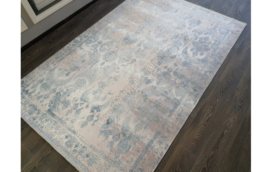 Безворсовый ковер лофт дизайн BANCO P1055 BEIGE-NAVY